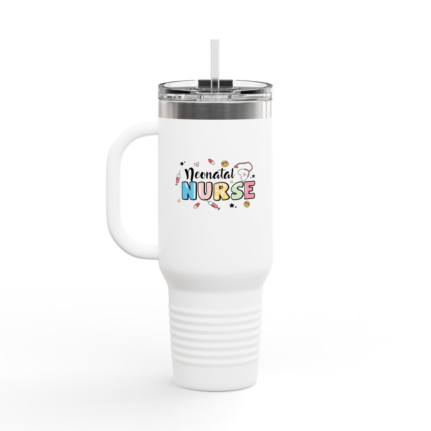 Neonatal Nurse Doodle NICU Insulated Travel Mug 40oz