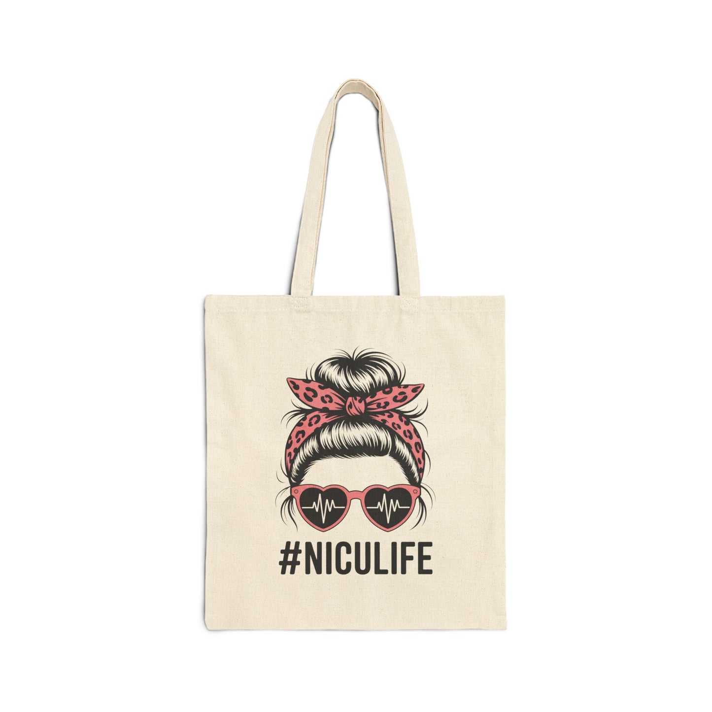 NICU Life Cotton Canvas Tote Bag