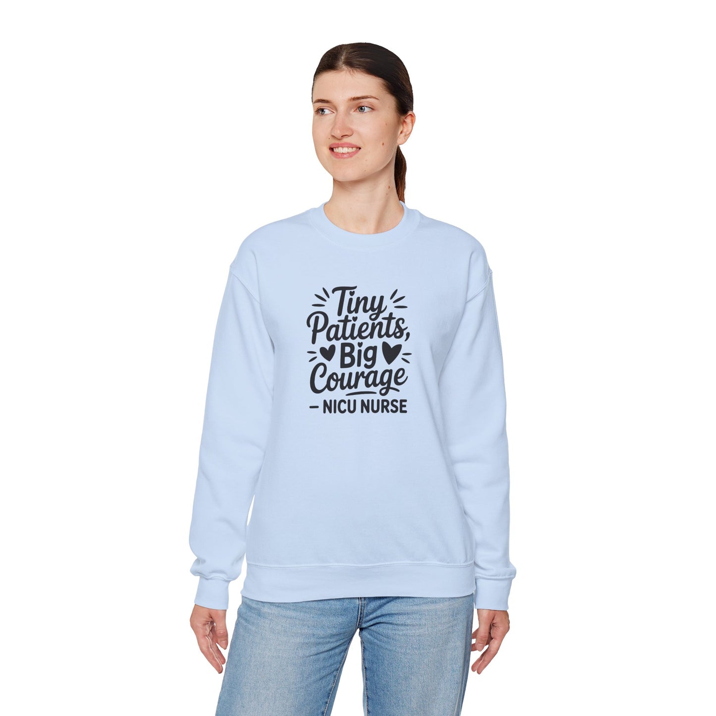 Tiny Patients Big Courage Crewneck Sweatshirt