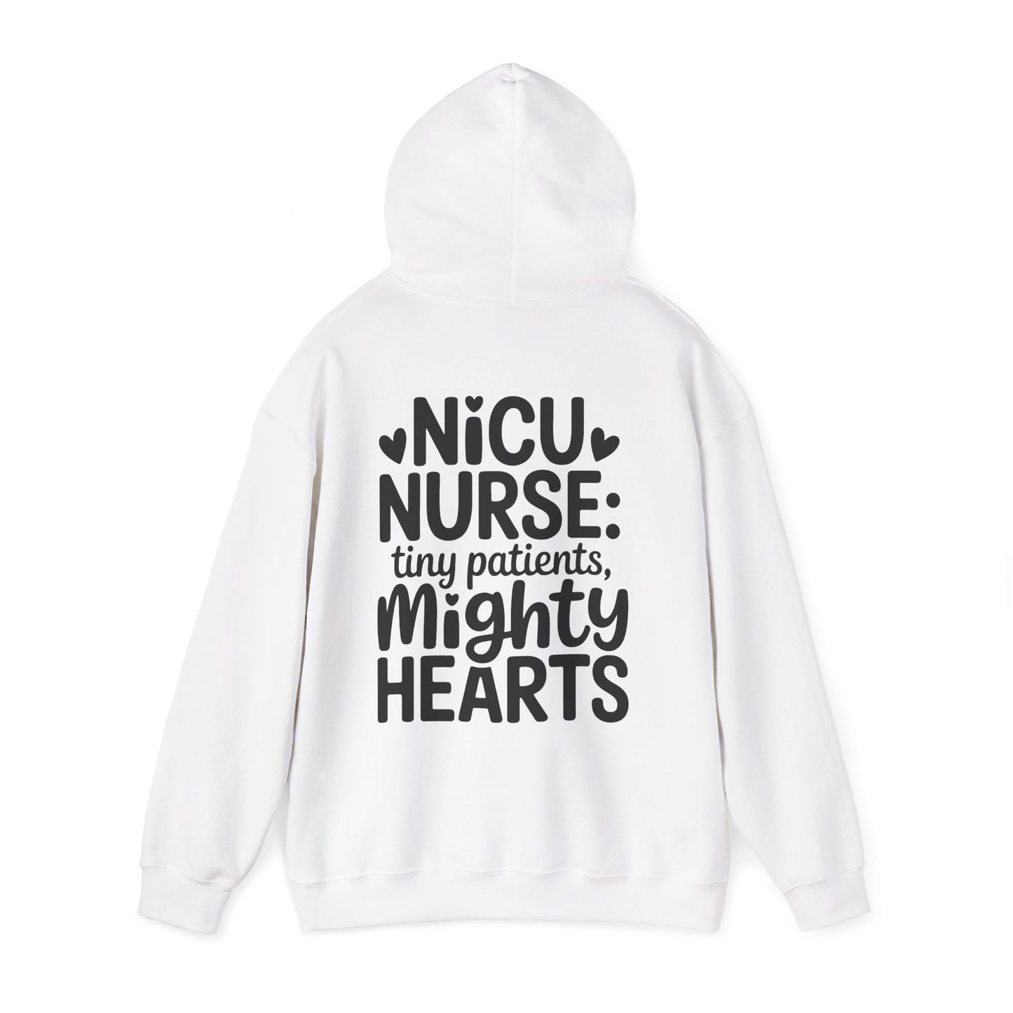 Tiny Patients Mighty Hearts NICU Nurse Hoodie