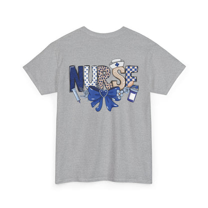 Preppy Nurse Floral Leopard Print T-Shirt