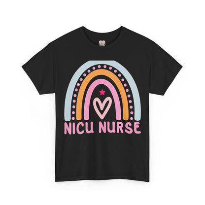 NICU Nurse Boho Rainbow Retro T-Shirt