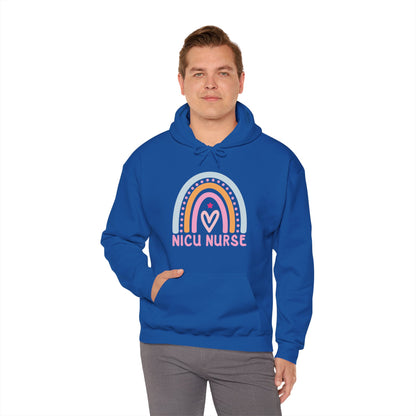 NICU Nurse Boho Rainbow Retro Hoodie