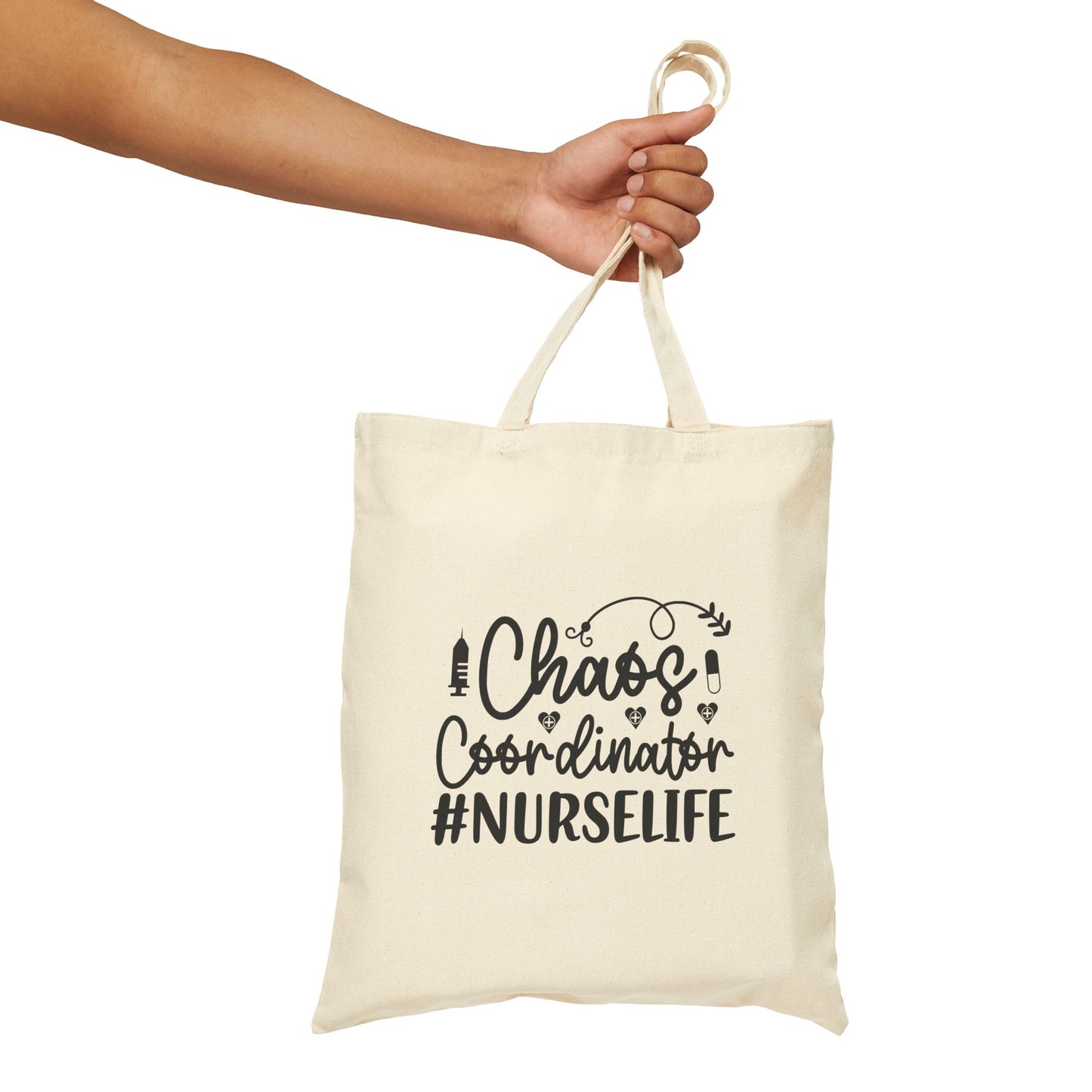 Chaos Coordinator NurseLife Cotton Canvas Tote Bag