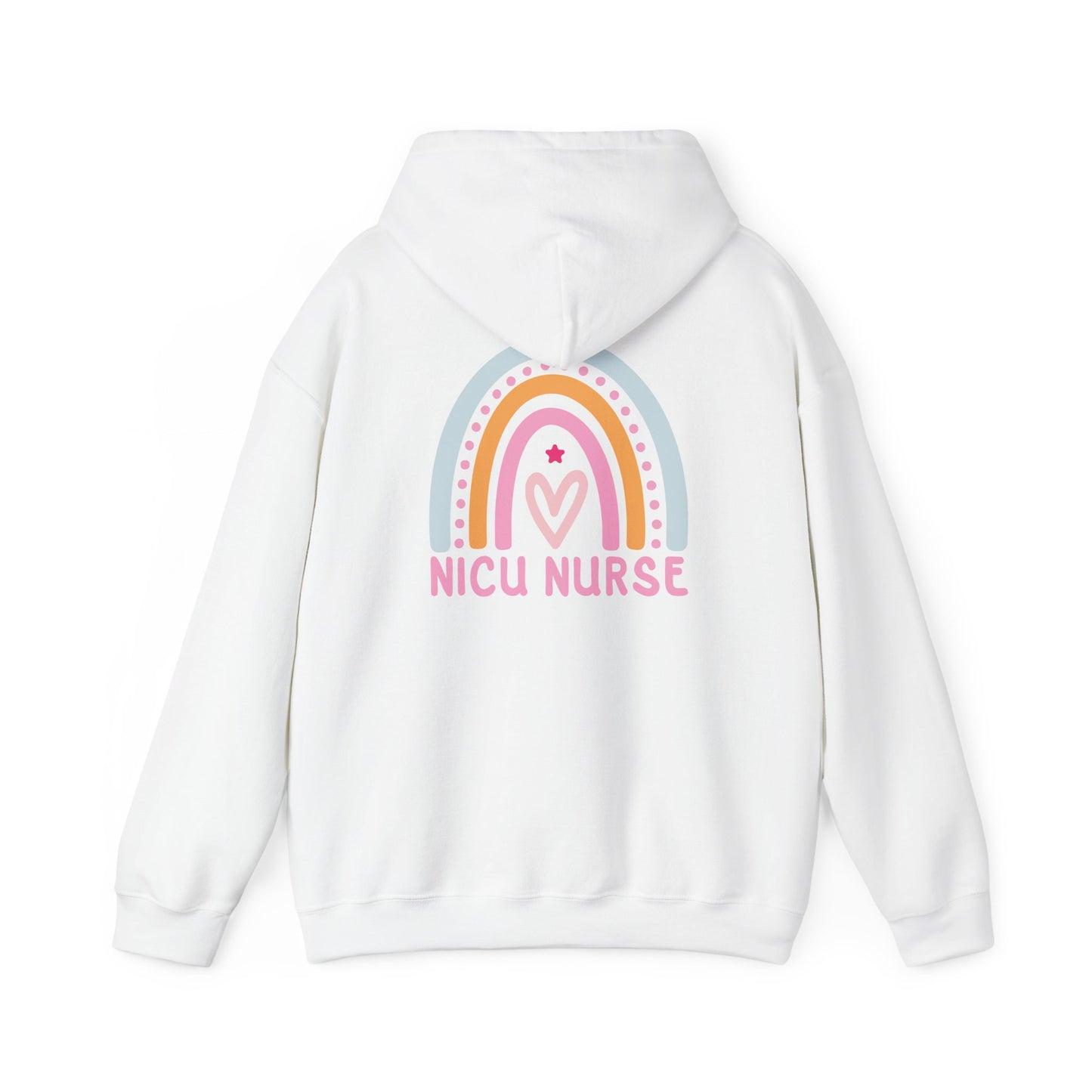 NICU Nurse Boho Rainbow Retro Hoodie