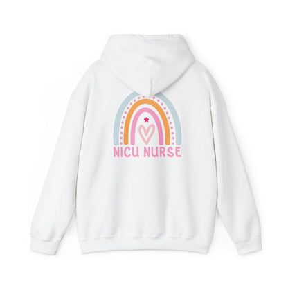 NICU Nurse Boho Rainbow Retro Hoodie