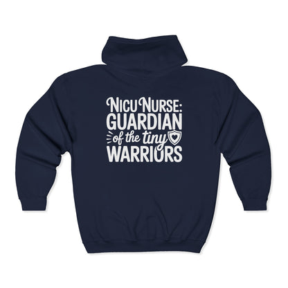 Guardian of the Tiny Warriors NICU Nurse Zip Hoodie