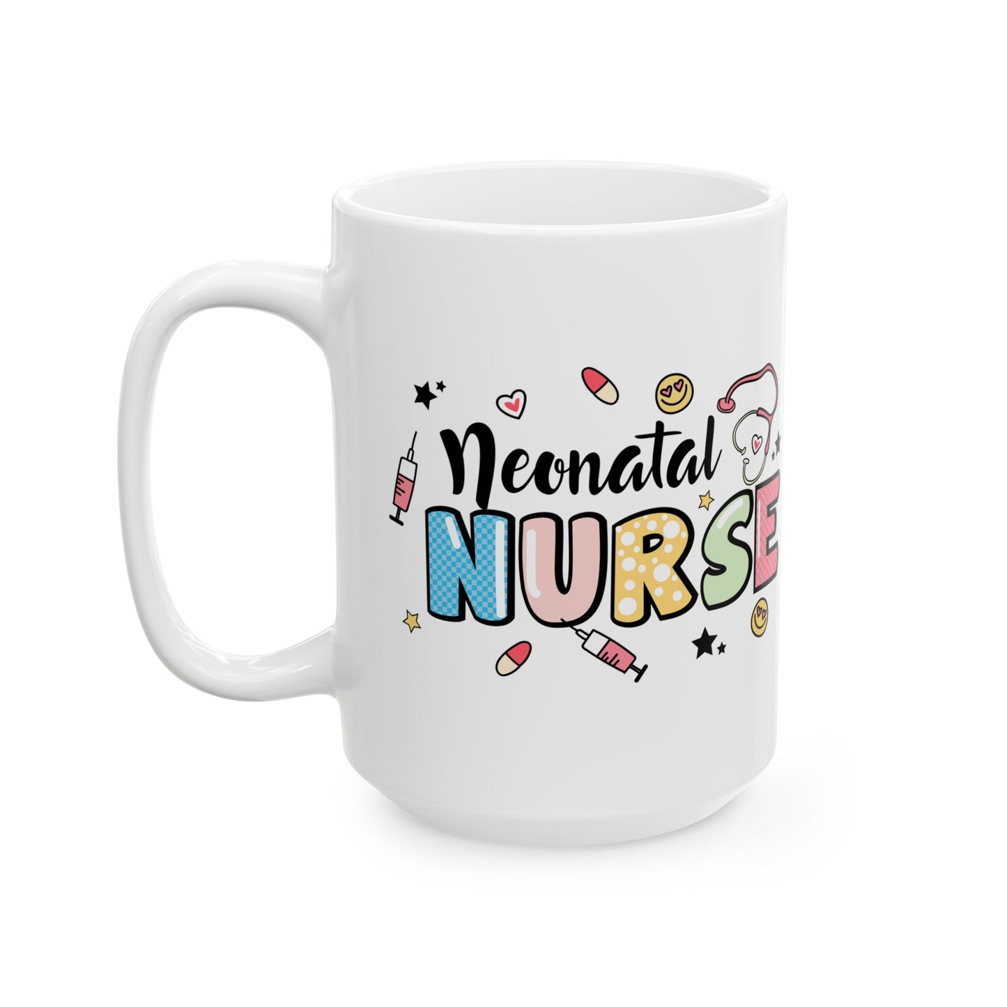 Neonatal Nurse Doodle NICU Ceramic Mug 15oz