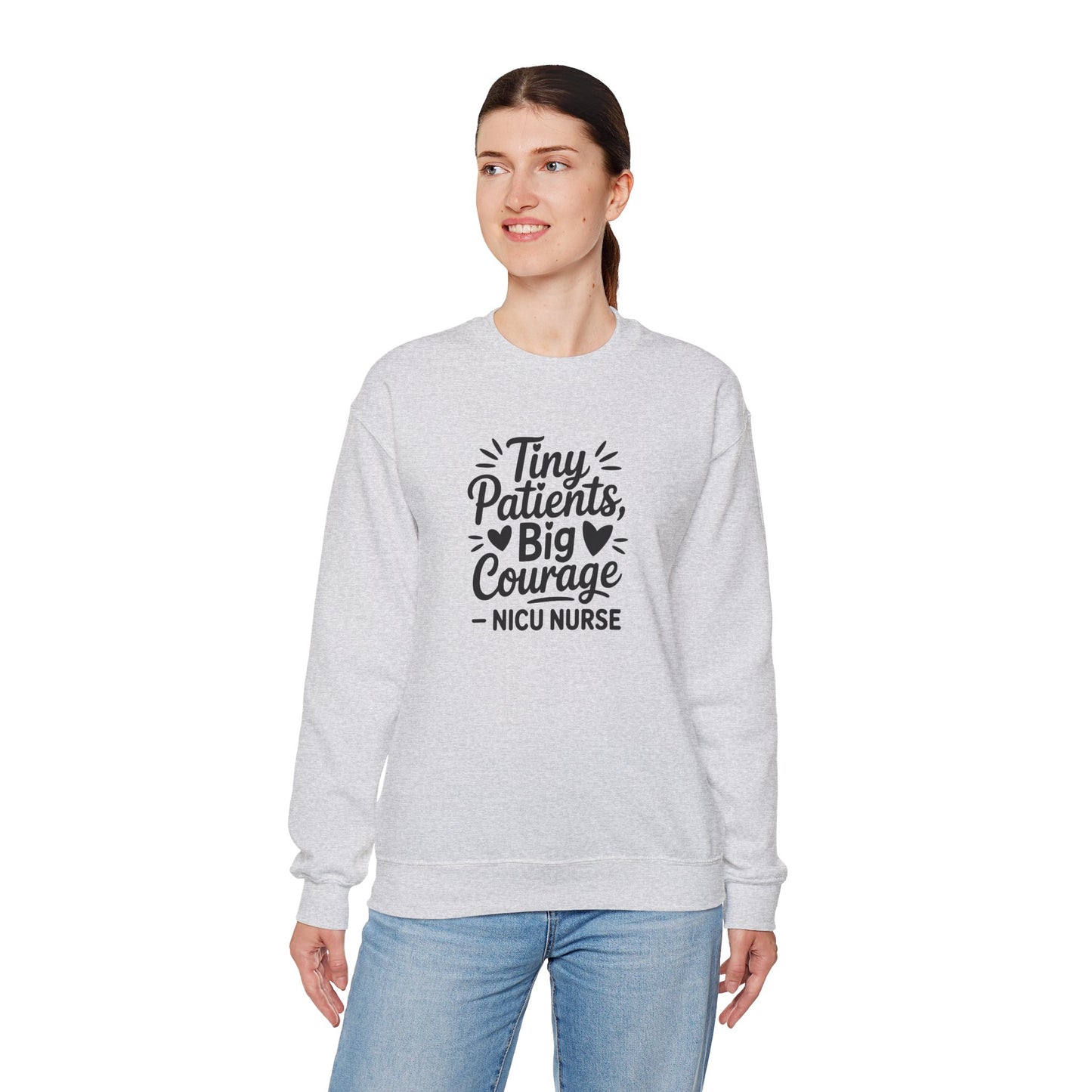 Tiny Patients Big Courage Crewneck Sweatshirt