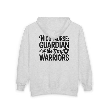 Guardian of the Tiny Warriors NICU Nurse Zip Hoodie