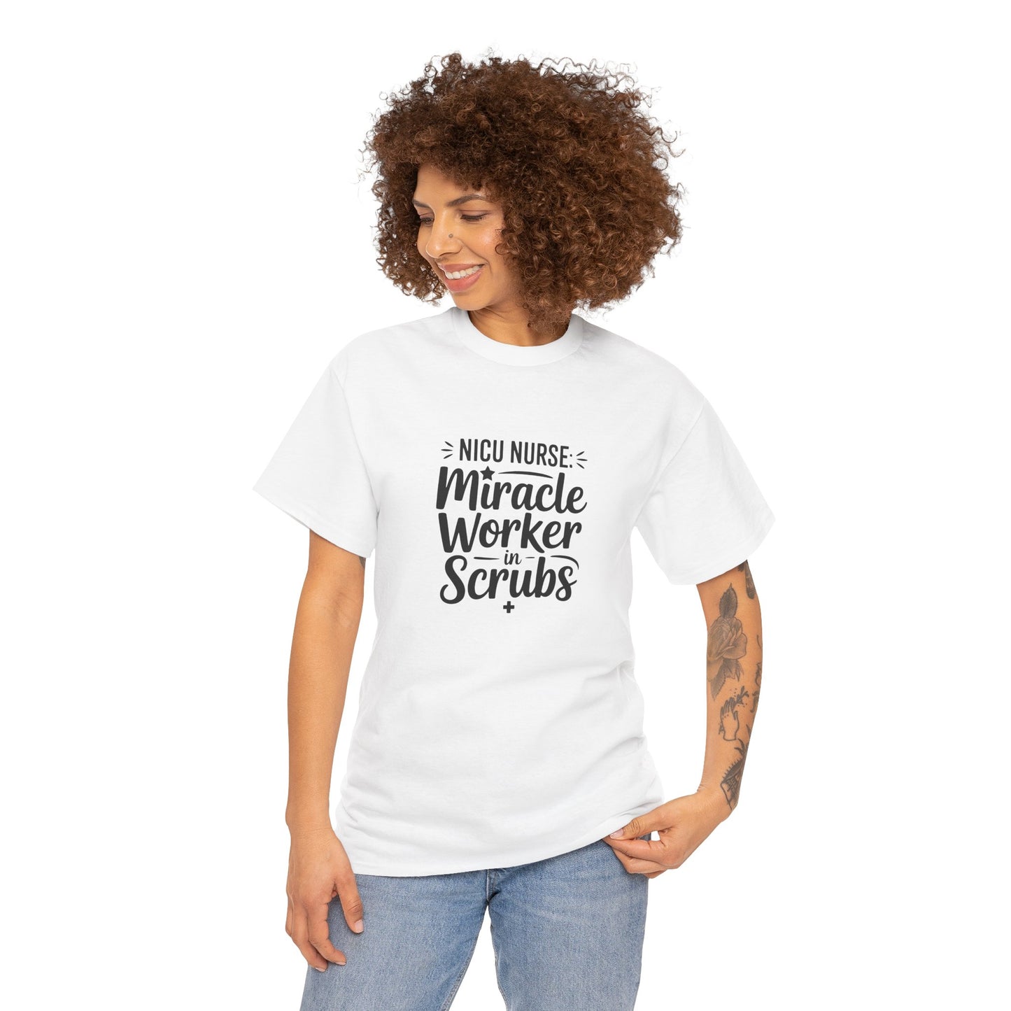 Miracle Worker in Scrubs NICU Nurse T-Shirt