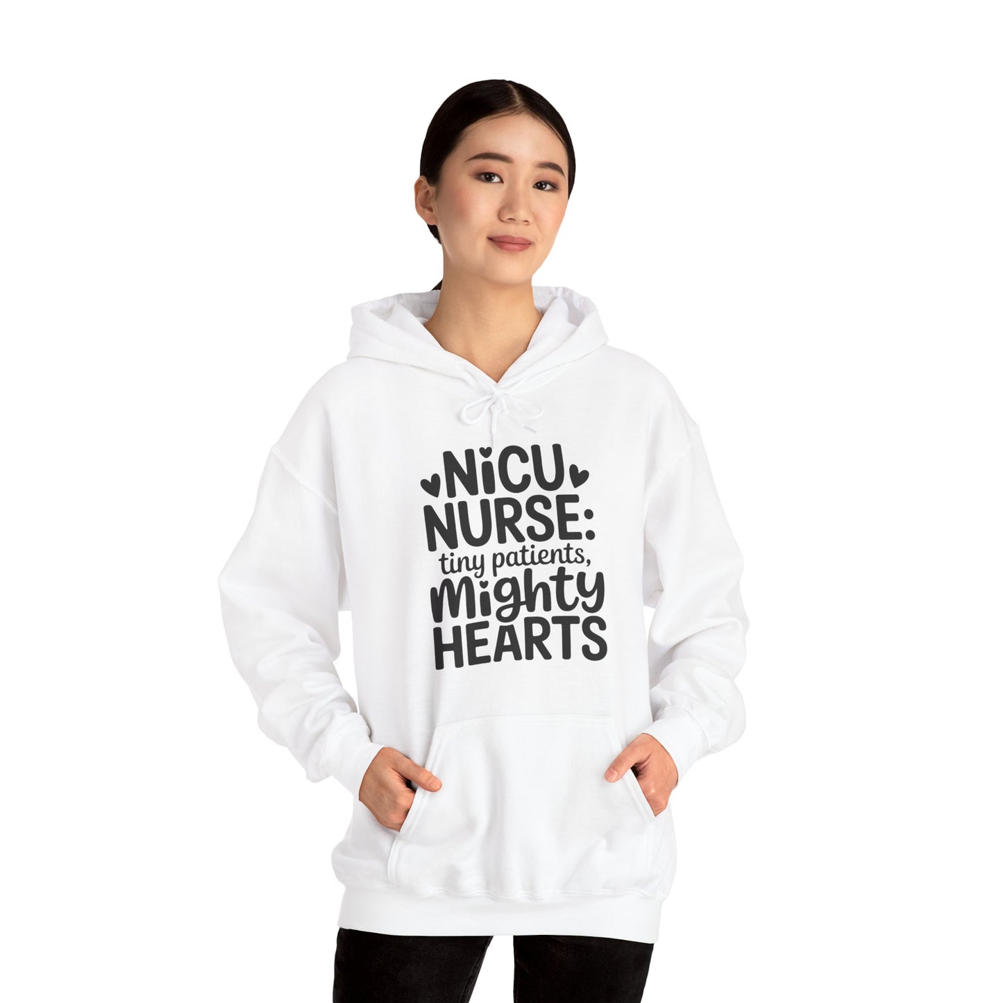 Tiny Patients Mighty Hearts NICU Nurse Hoodie