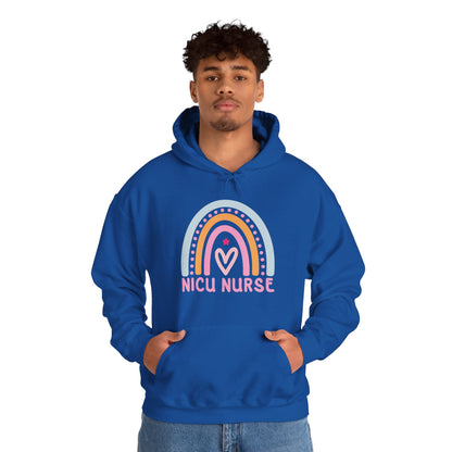 NICU Nurse Boho Rainbow Retro Hoodie