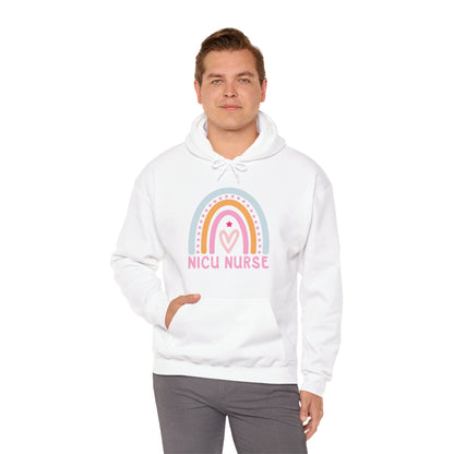 NICU Nurse Boho Rainbow Retro Hoodie