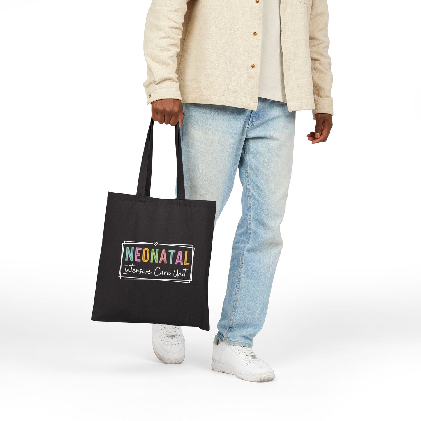 NICU Nurse Neonatal Intensive Cotton Canvas Tote Bag