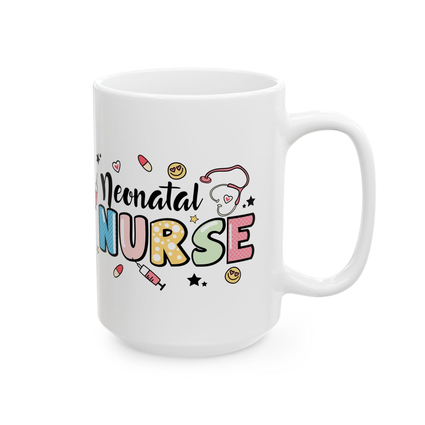 Neonatal Nurse Doodle NICU Ceramic Mug 15oz