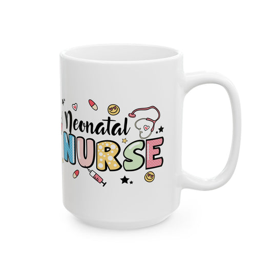 Neonatal Nurse Doodle NICU Ceramic Mug 15oz