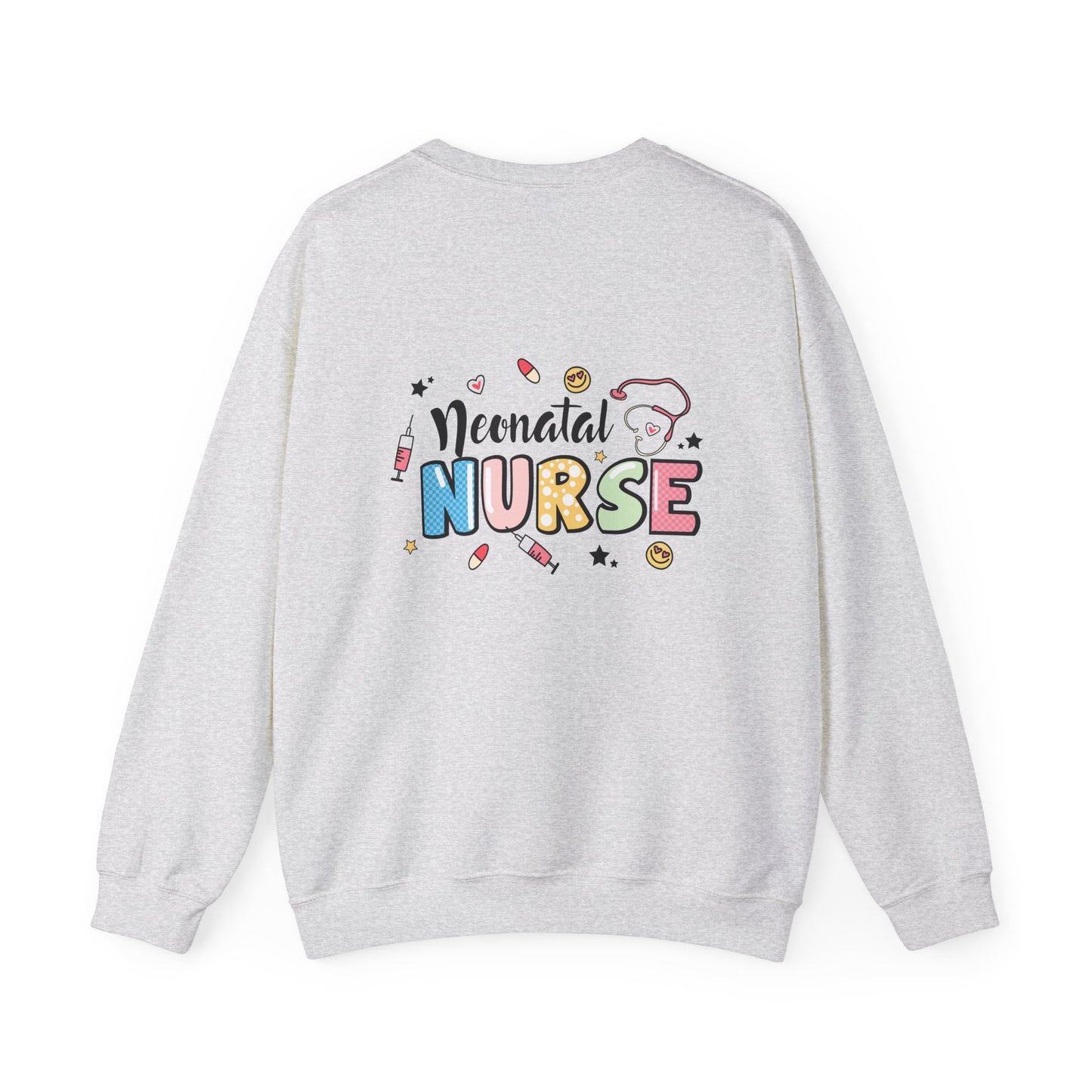 Neonatal Nurse Doodle NICU Crewneck Sweatshirt