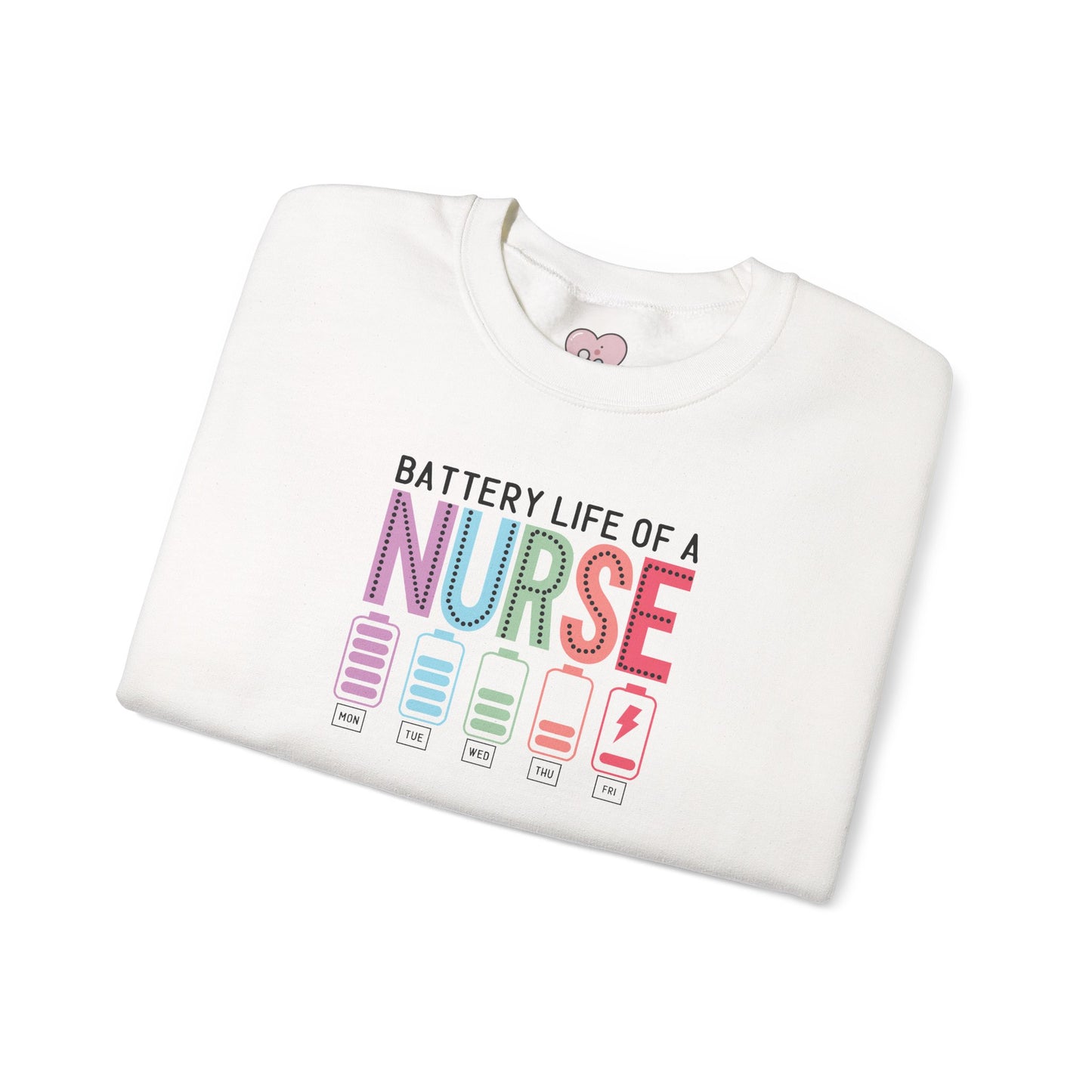 Battery Life of a Nurse Crewneck Sweatshirt