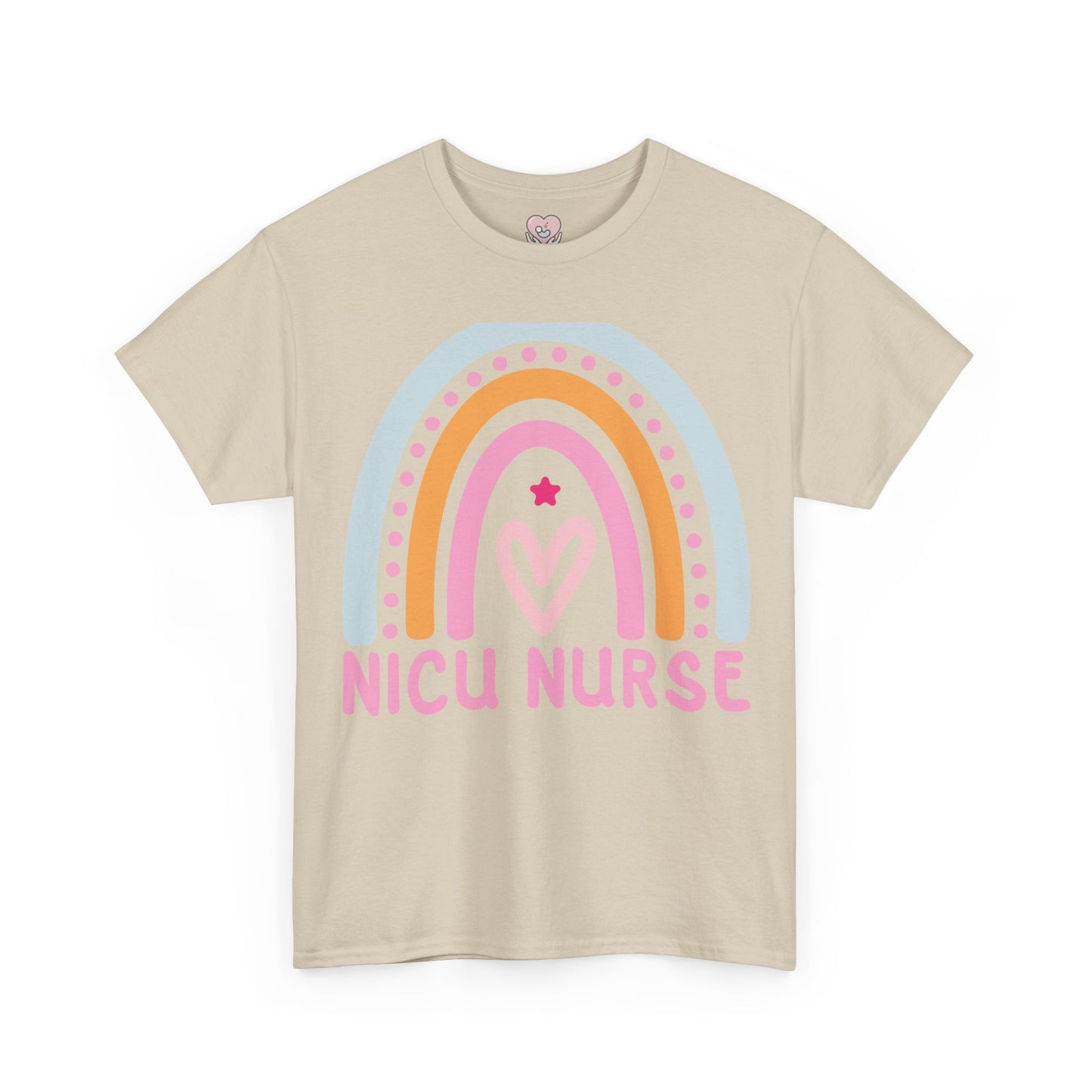 NICU Nurse Boho Rainbow Retro T-Shirt
