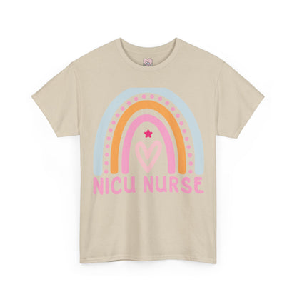NICU Nurse Boho Rainbow Retro T-Shirt