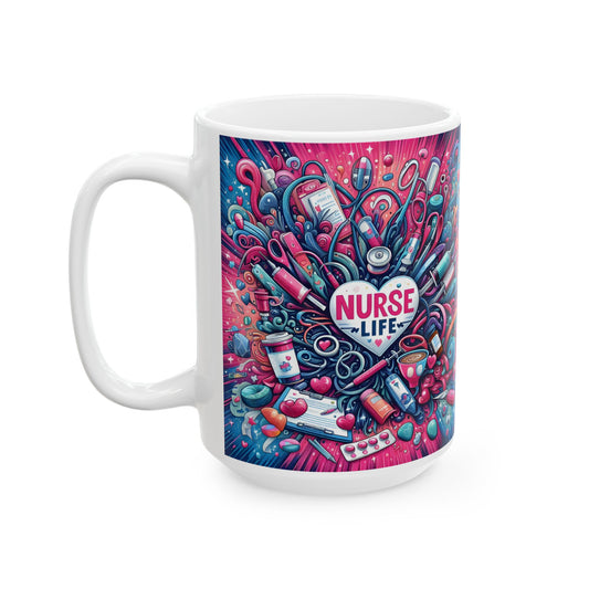 NICU Nurse Life Chaos Ceramic Mug 15oz