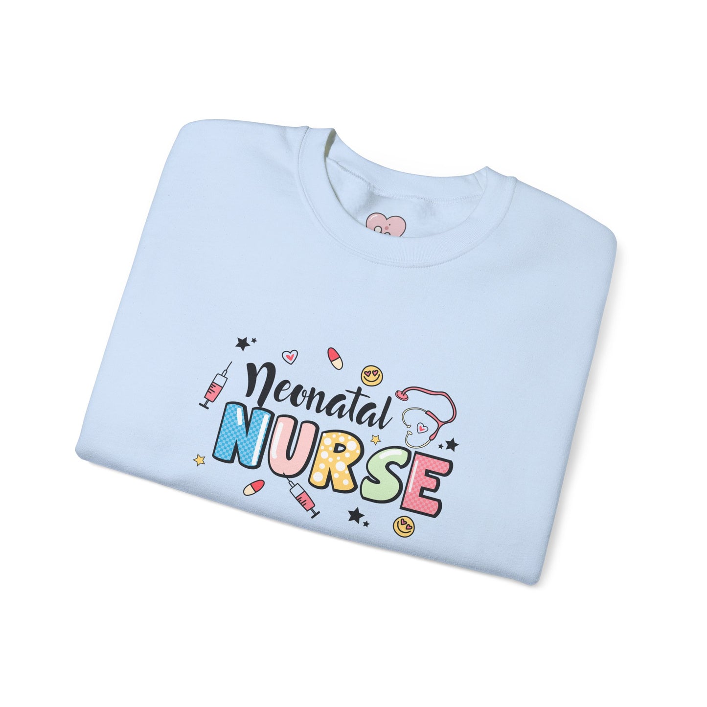 Neonatal Nurse Doodle NICU Crewneck Sweatshirt