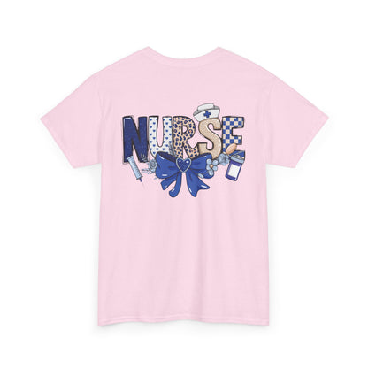 Preppy Nurse Floral Leopard Print T-Shirt