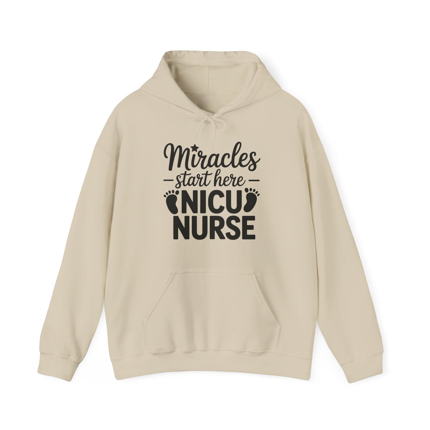 Miracles Start Here NICU Nurse Hoodie