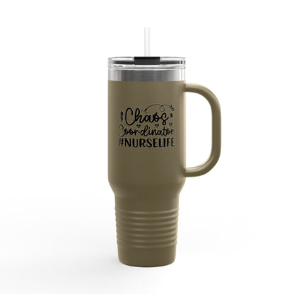Chaos Coordinator NurseLife Insulated Travel Mug 40oz