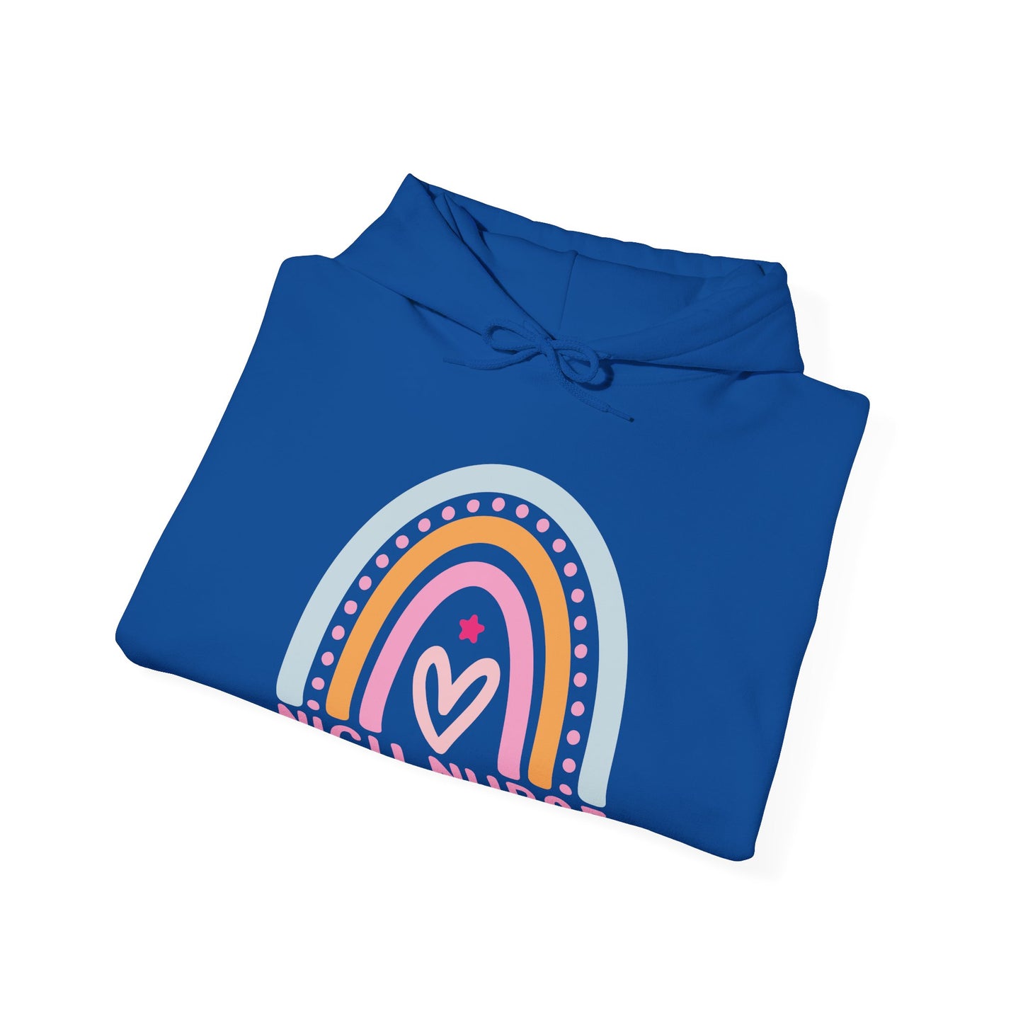 NICU Nurse Boho Rainbow Retro Hoodie