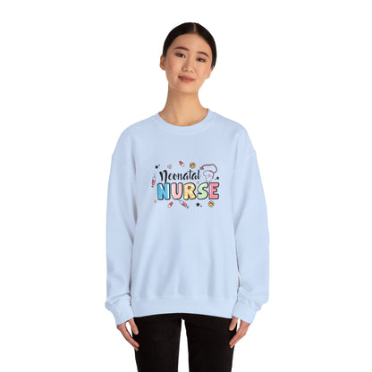 Neonatal Nurse Doodle NICU Crewneck Sweatshirt