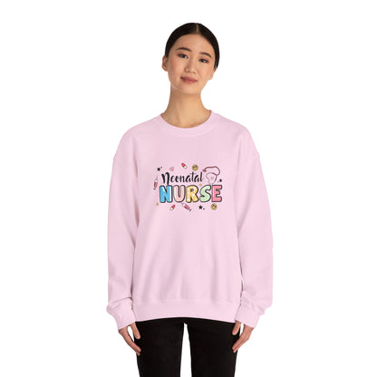 Neonatal Nurse Doodle NICU Crewneck Sweatshirt
