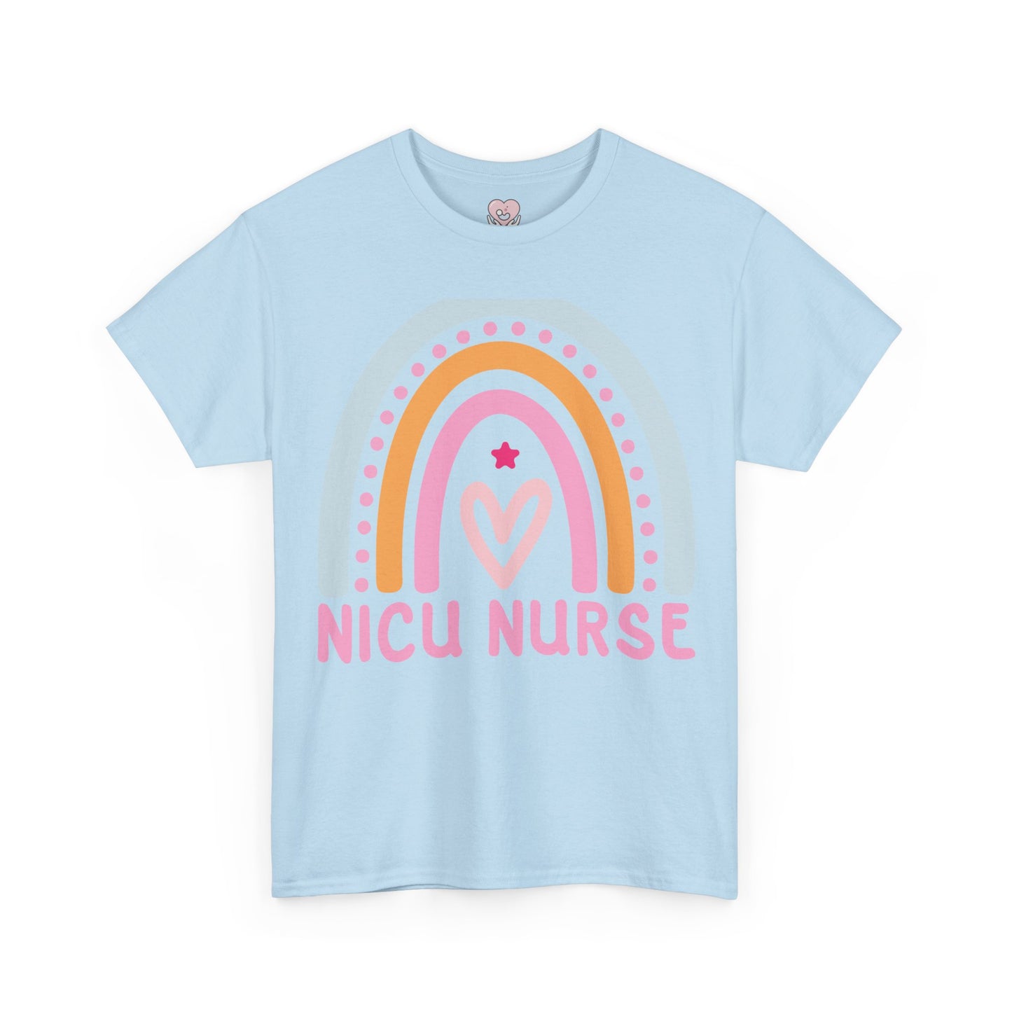 NICU Nurse Boho Rainbow Retro T-Shirt