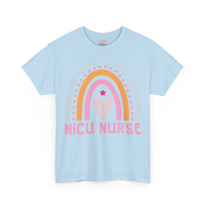 NICU Nurse Boho Rainbow Retro T-Shirt