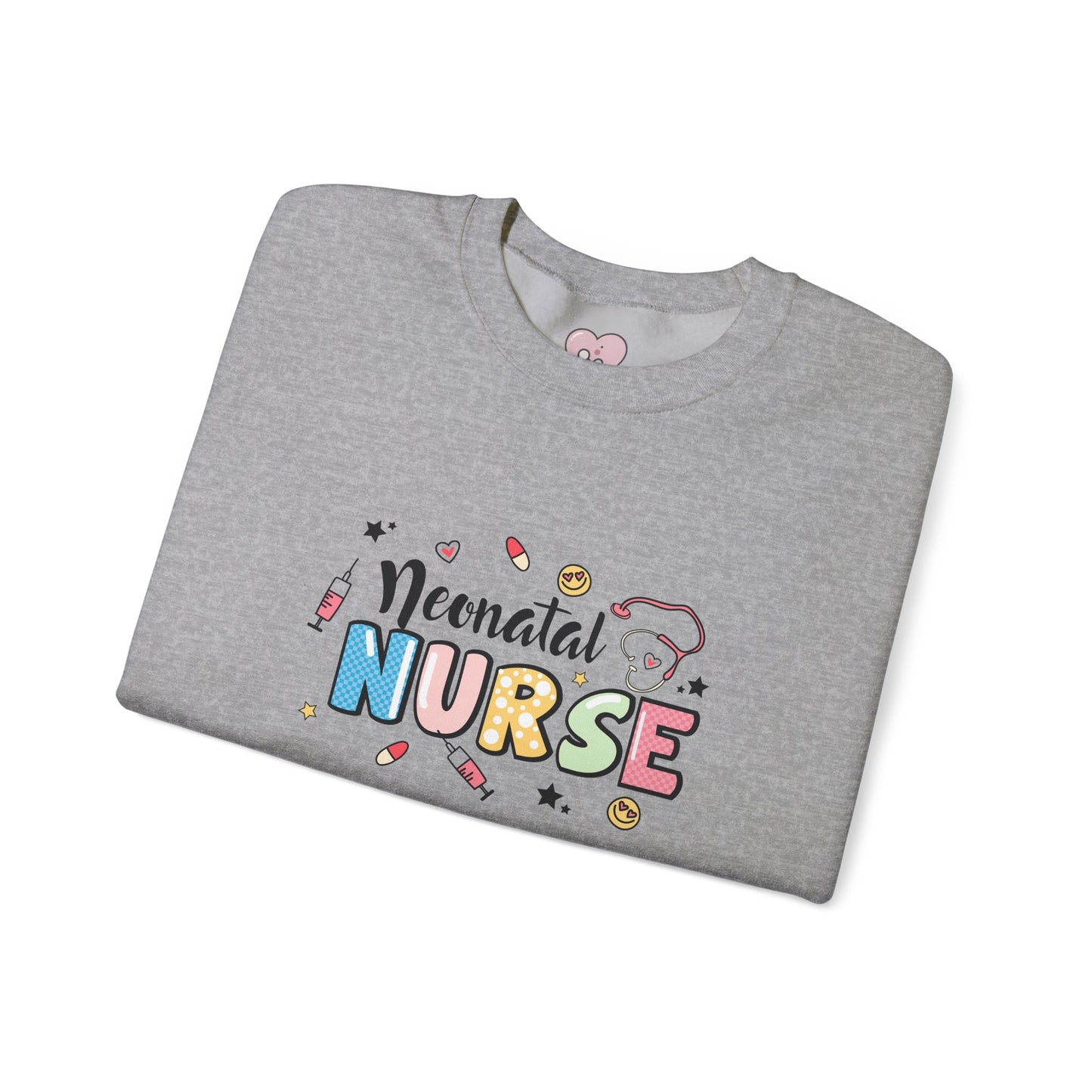 Neonatal Nurse Doodle NICU Crewneck Sweatshirt