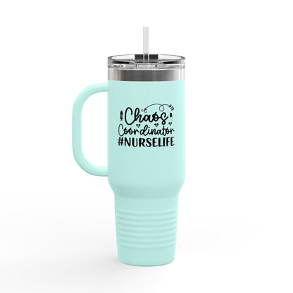 Chaos Coordinator NurseLife Insulated Travel Mug 40oz