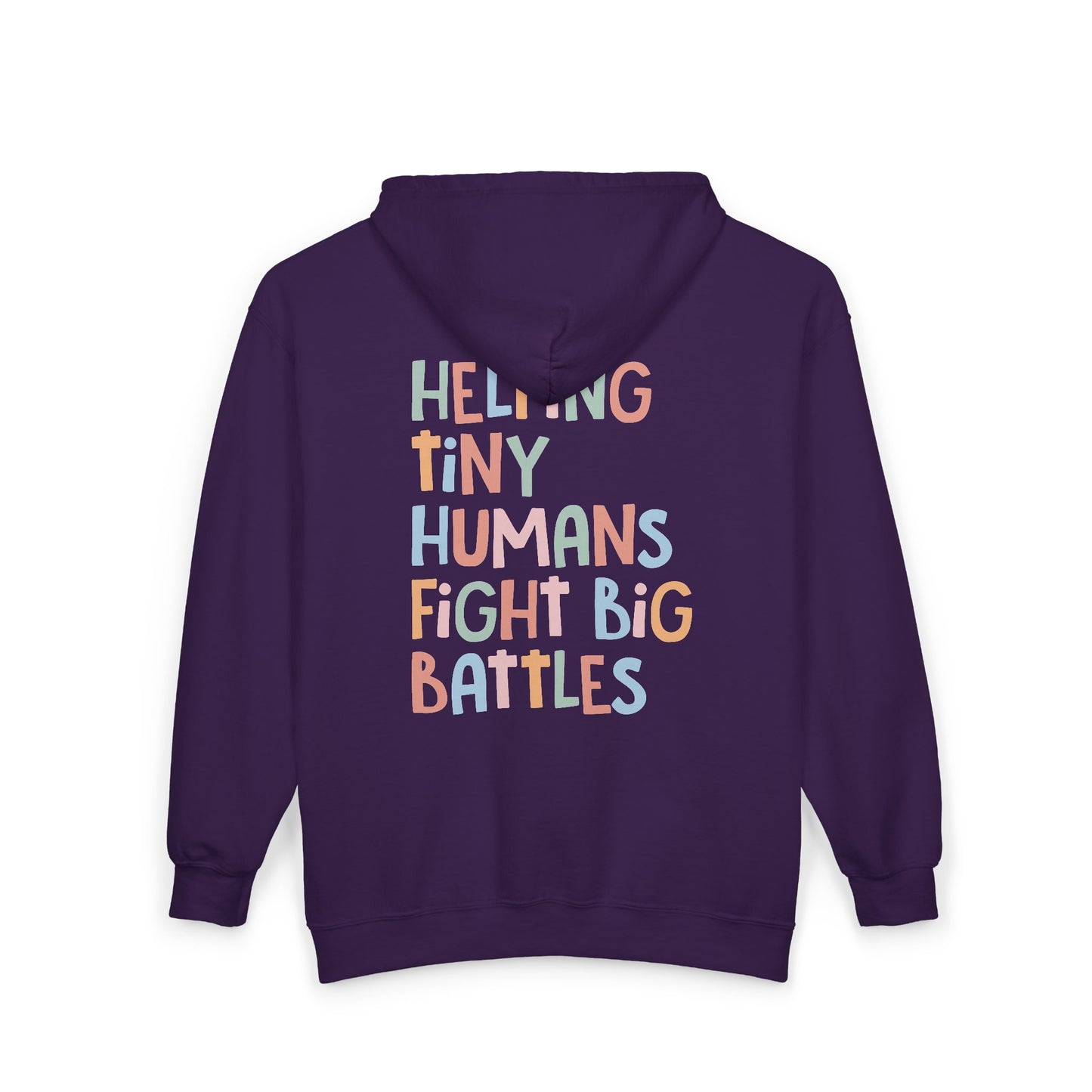 NICU Nurse Zip-Up Hoodie | Helping Tiny Humans Fight Big Battles