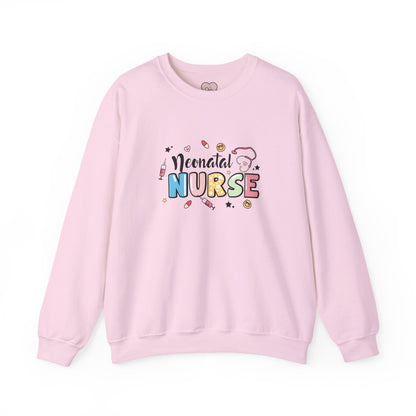 Neonatal Nurse Doodle NICU Crewneck Sweatshirt