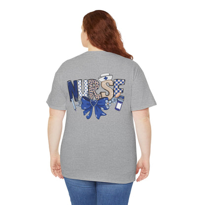 Preppy Nurse Floral Leopard Print T-Shirt