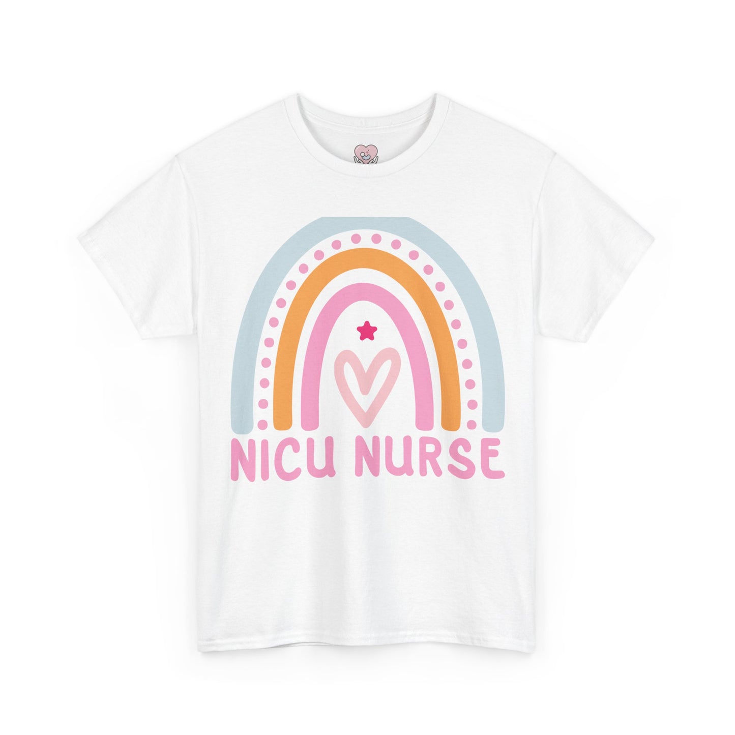 NICU Nurse Boho Rainbow Retro T-Shirt
