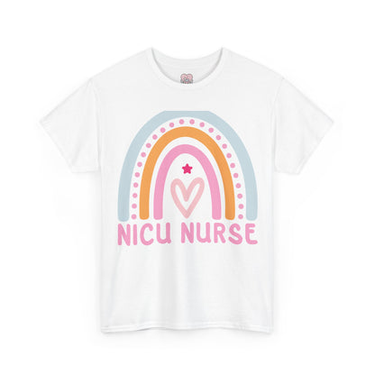 NICU Nurse Boho Rainbow Retro T-Shirt