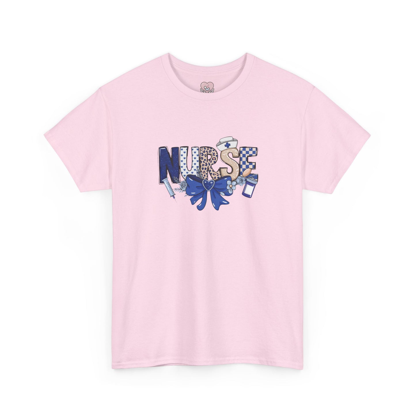 Preppy Nurse Floral Leopard Print T-Shirt