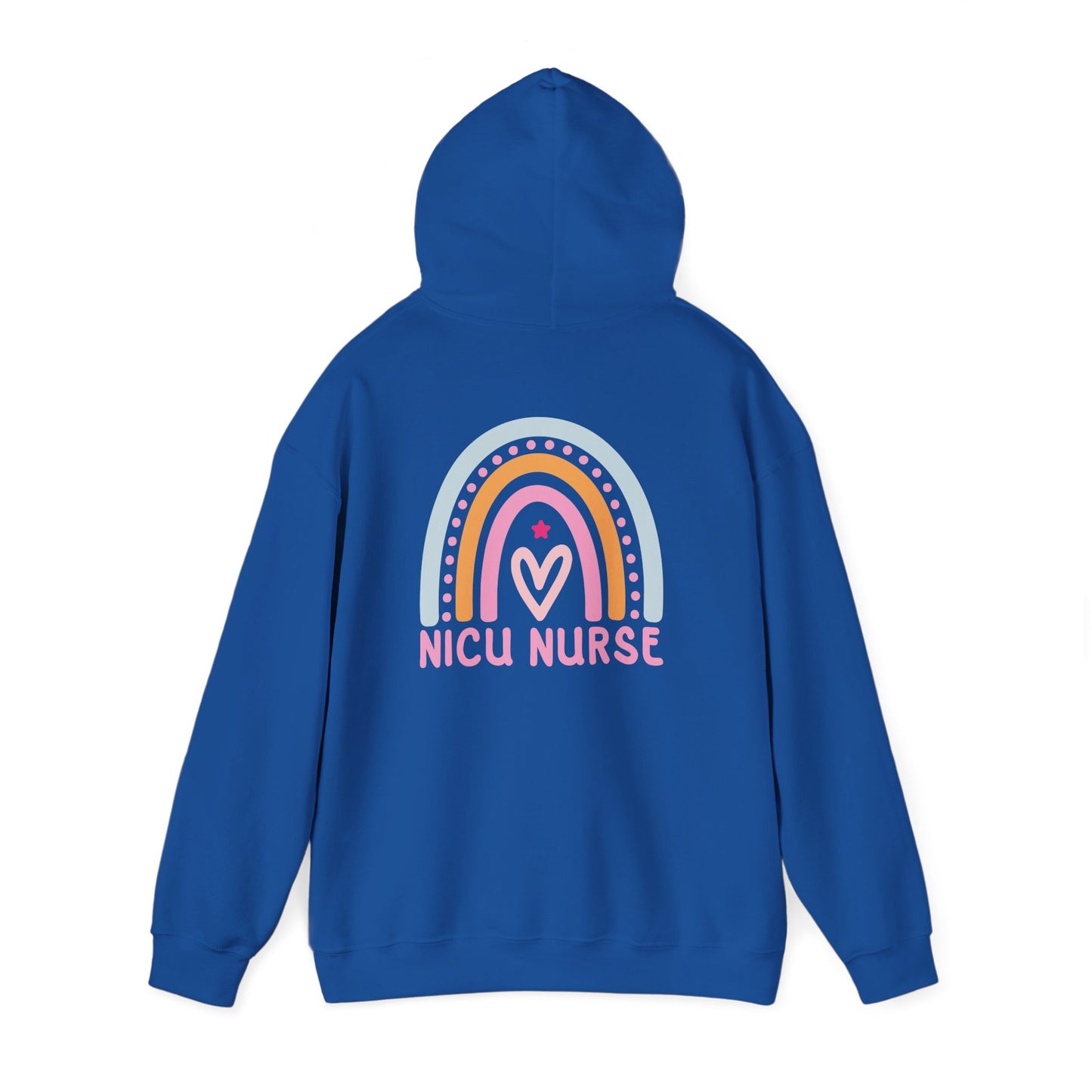 NICU Nurse Boho Rainbow Retro Hoodie