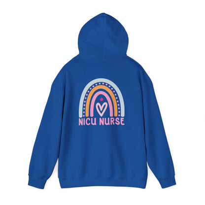 NICU Nurse Boho Rainbow Retro Hoodie