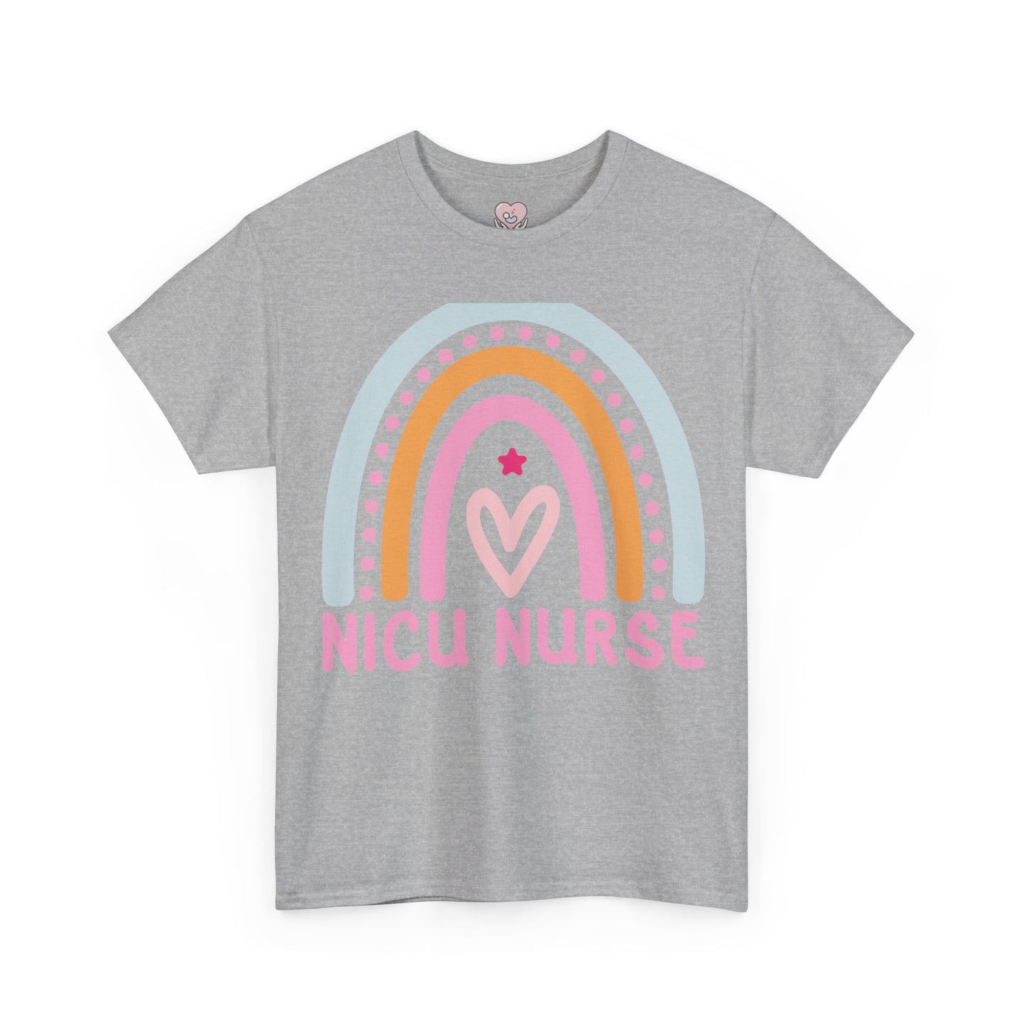 NICU Nurse Boho Rainbow Retro T-Shirt