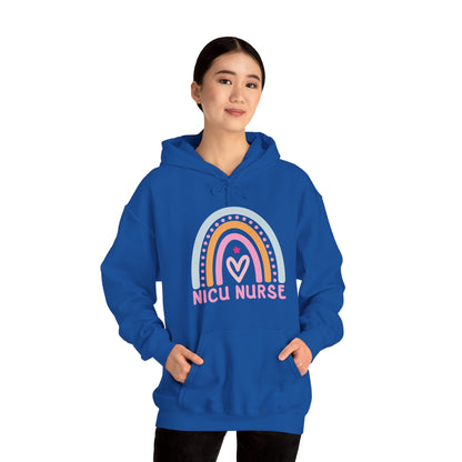 NICU Nurse Boho Rainbow Retro Hoodie