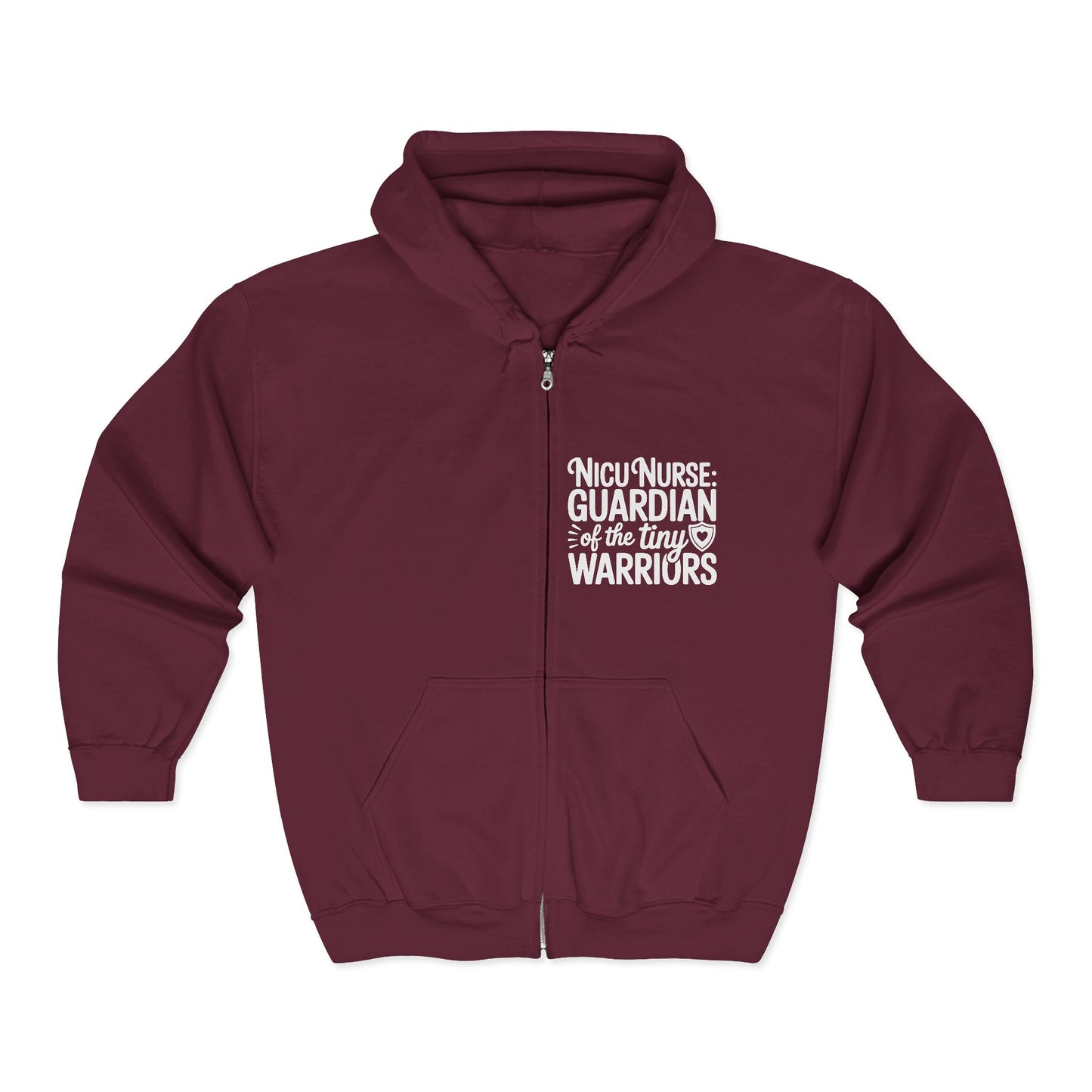 Guardian of the Tiny Warriors NICU Nurse Zip Hoodie