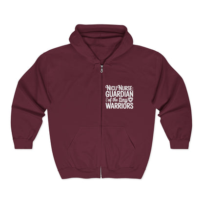 Guardian of the Tiny Warriors NICU Nurse Zip Hoodie