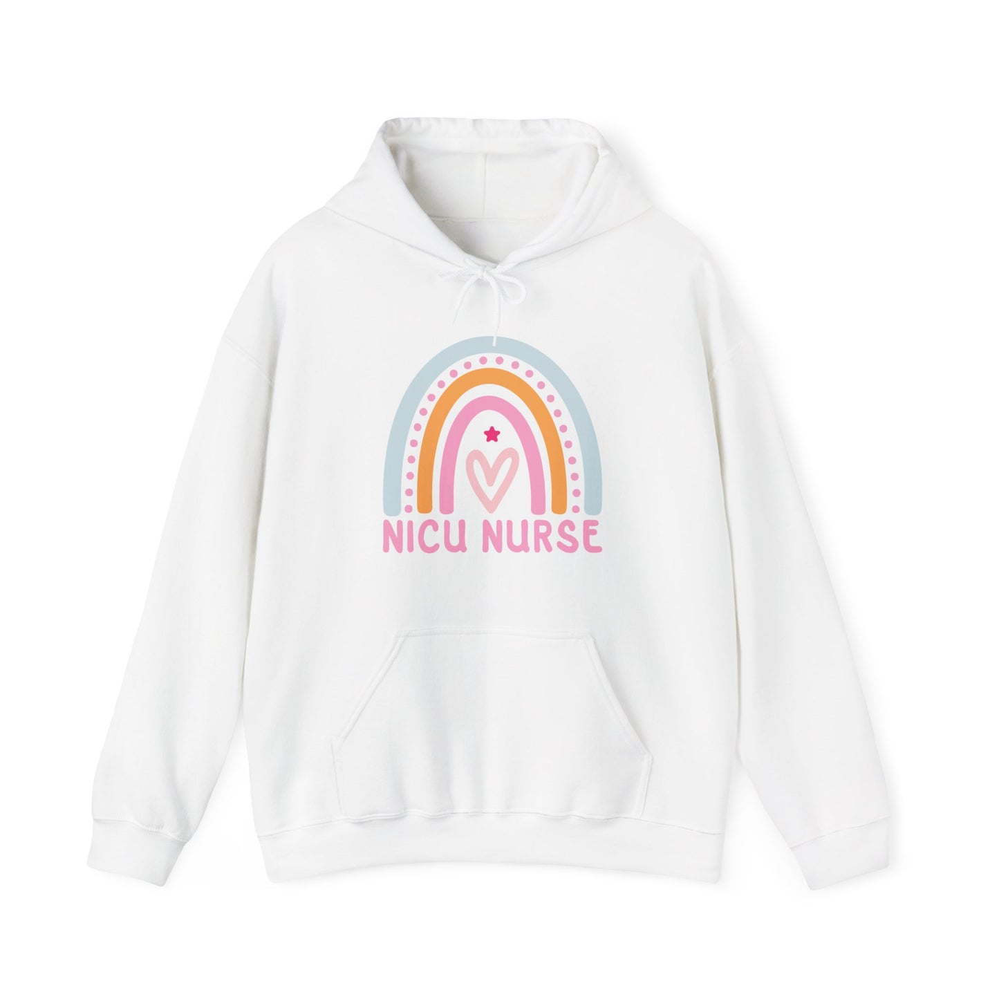 NICU Nurse Boho Rainbow Retro Hoodie